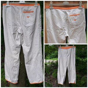 𝅺roxy TAN & CORAL TROUSERS